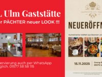 Neueröffnung: „Gaststätte zur Tracht by Ziki“ beim VfL Ulm/Neu-Ulm e.V.